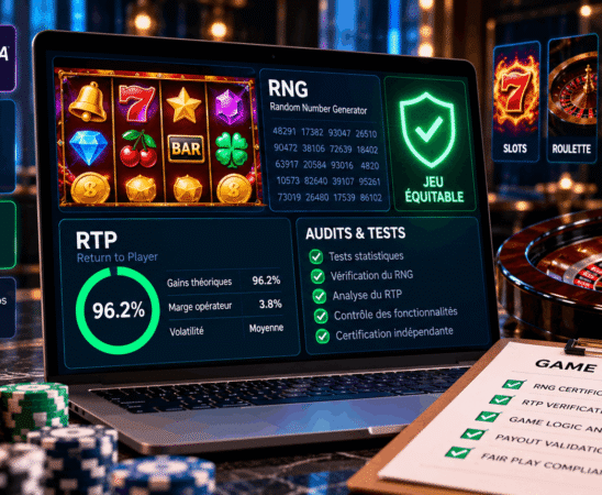 la sécurité et l'équité des jeux en ligne
